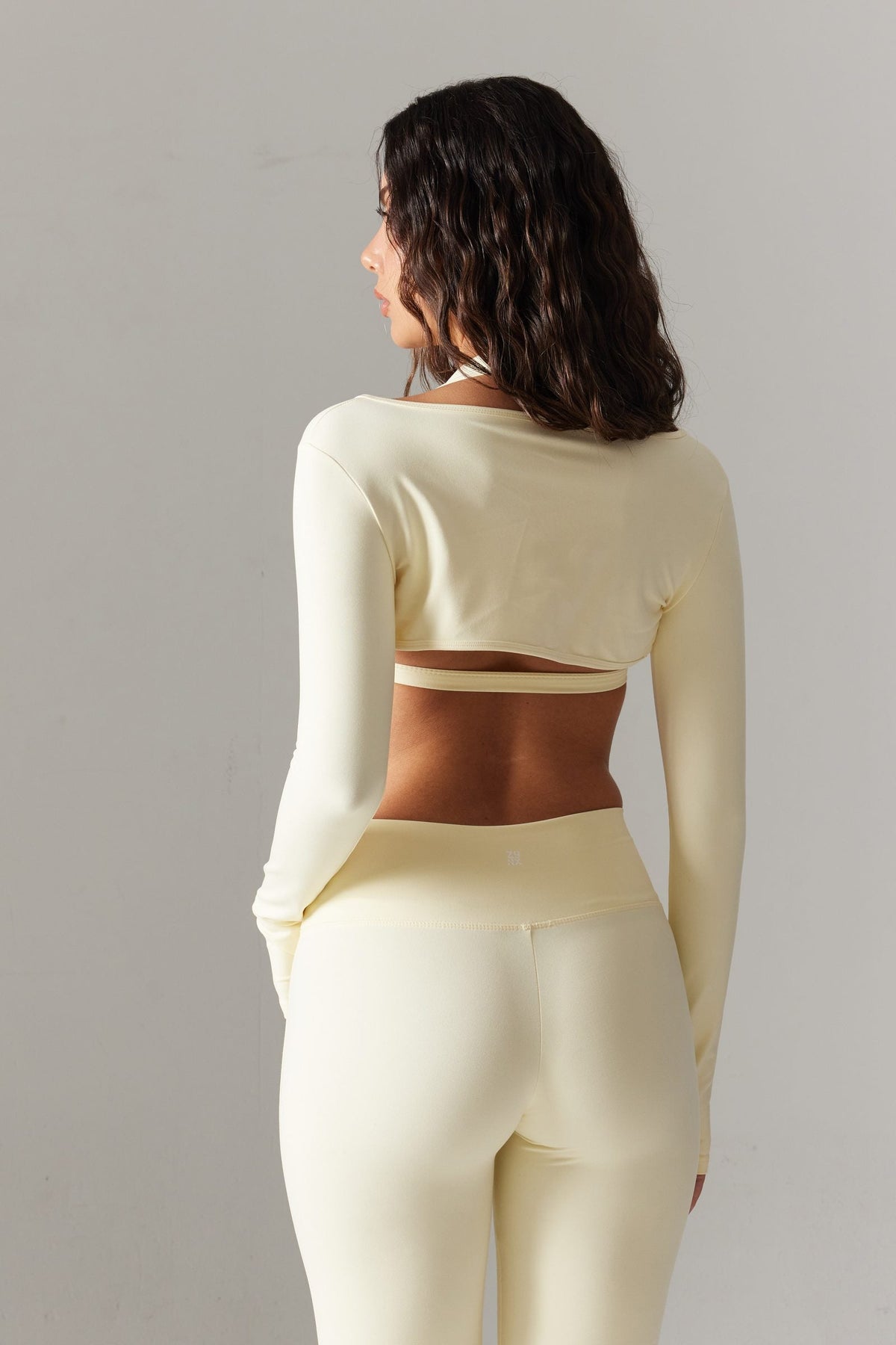 BASE Parmak Pencereli Bolero — Sarı