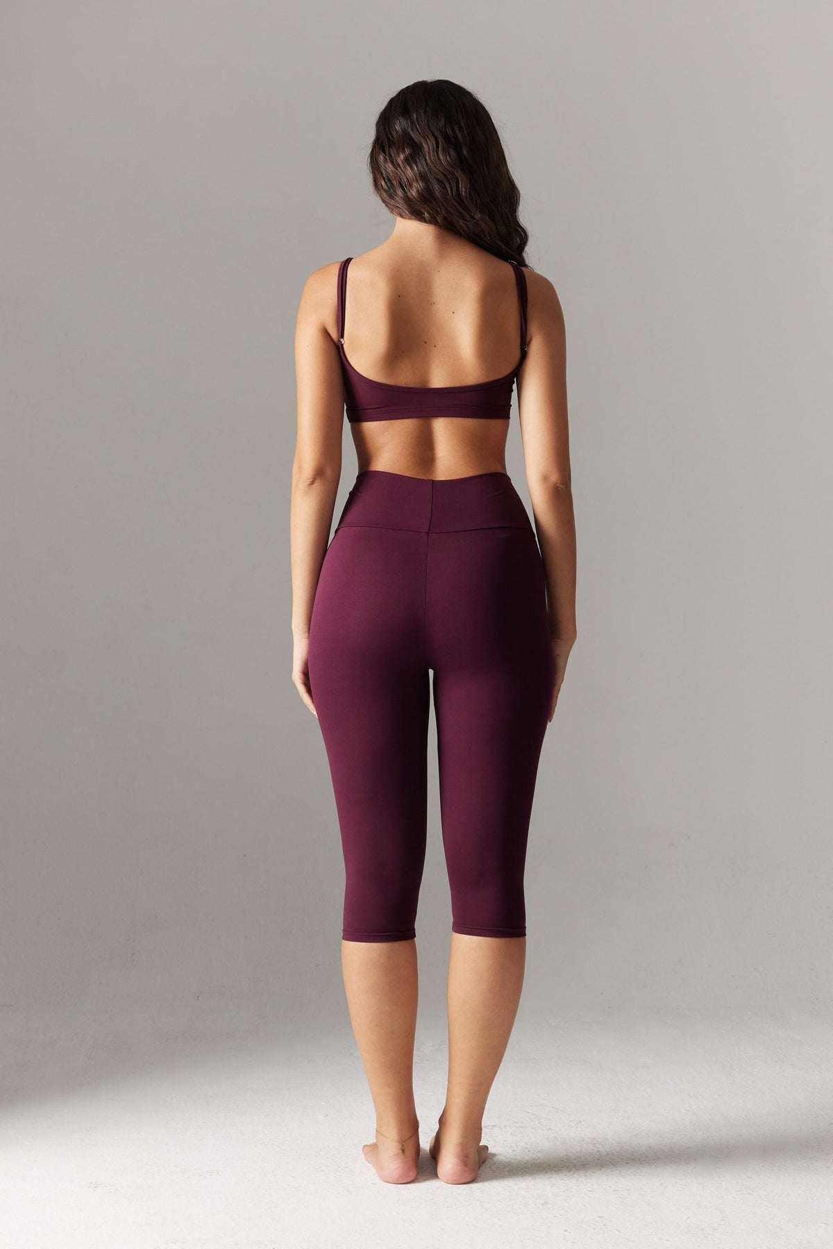 BASE İnce Askılı Crop — Gardenya (Mürdüm)