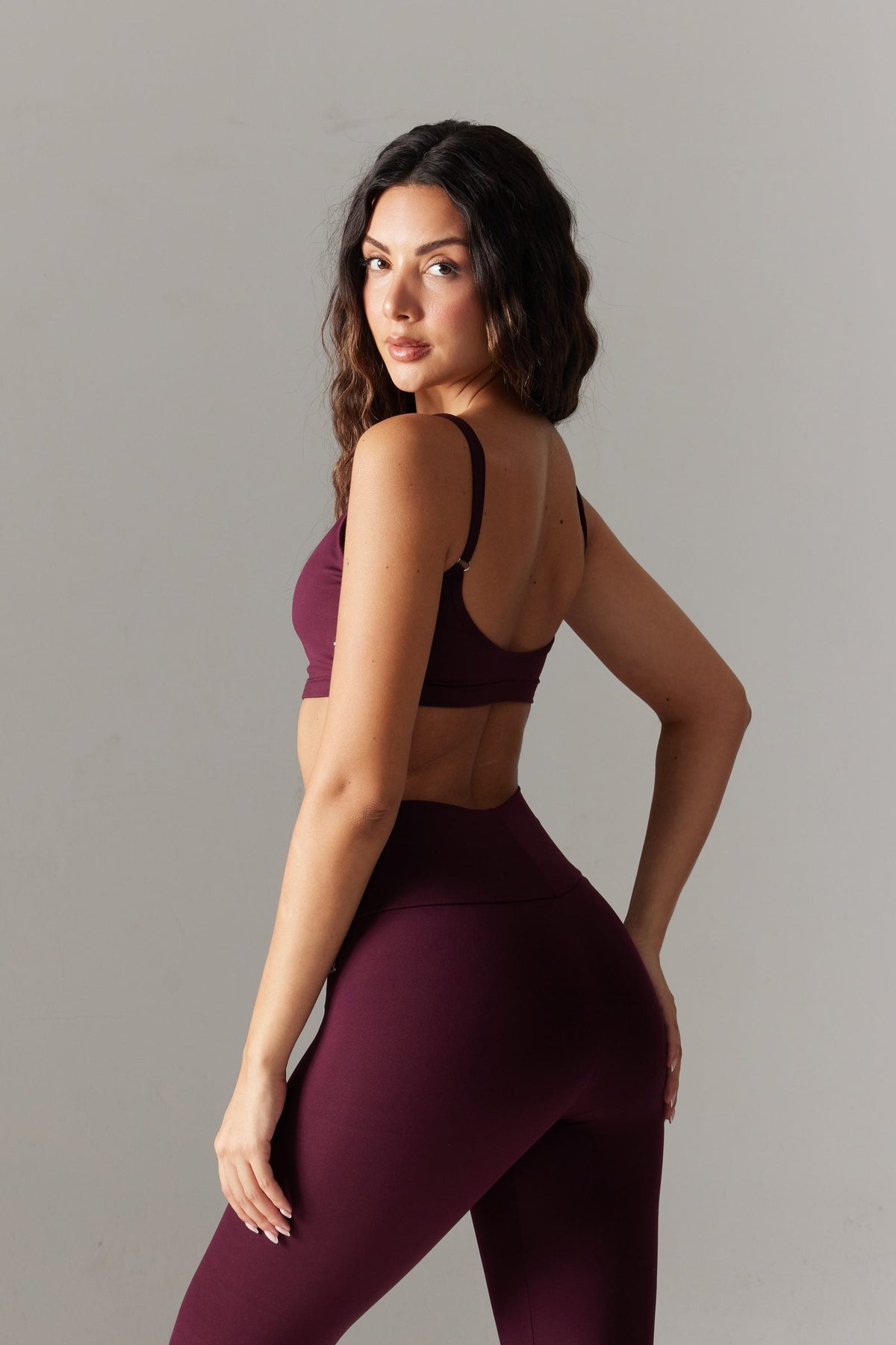 BASE İnce Askılı Crop — Gardenya (Mürdüm)